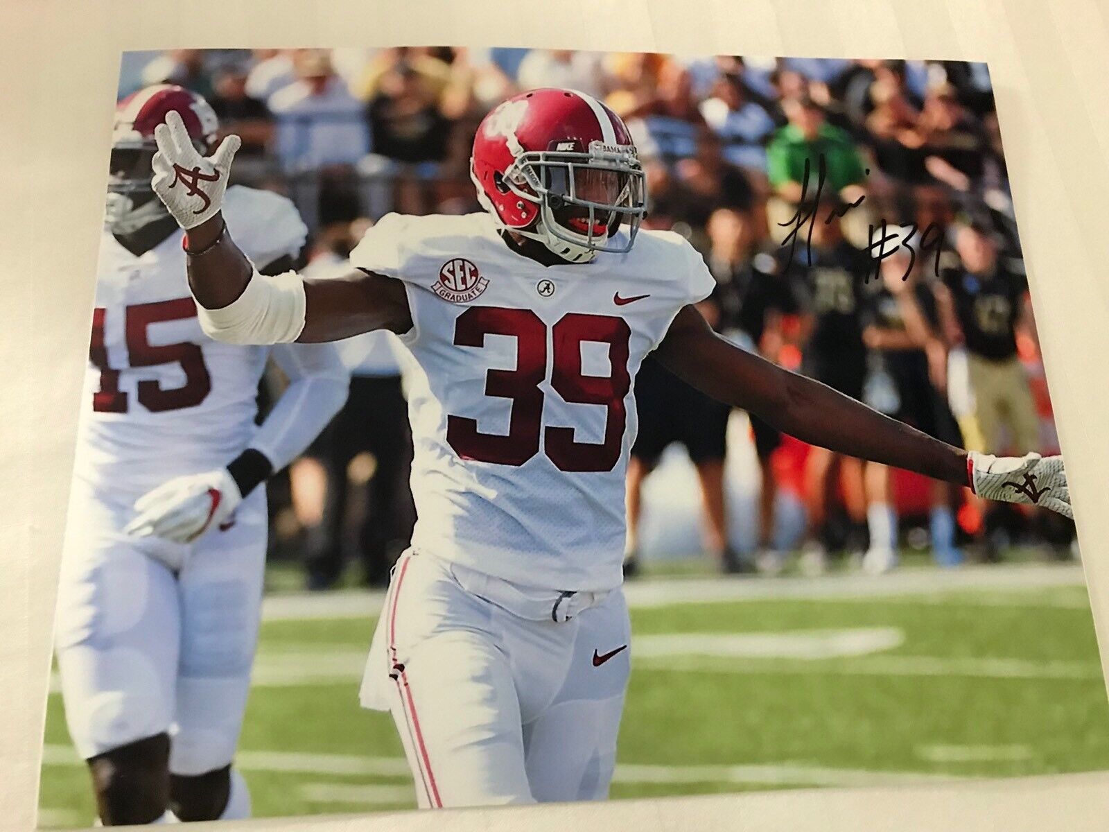 Levi Wallace Alabama Crimson Tide Hand signed autographed 8x10 football Photo Poster painting B