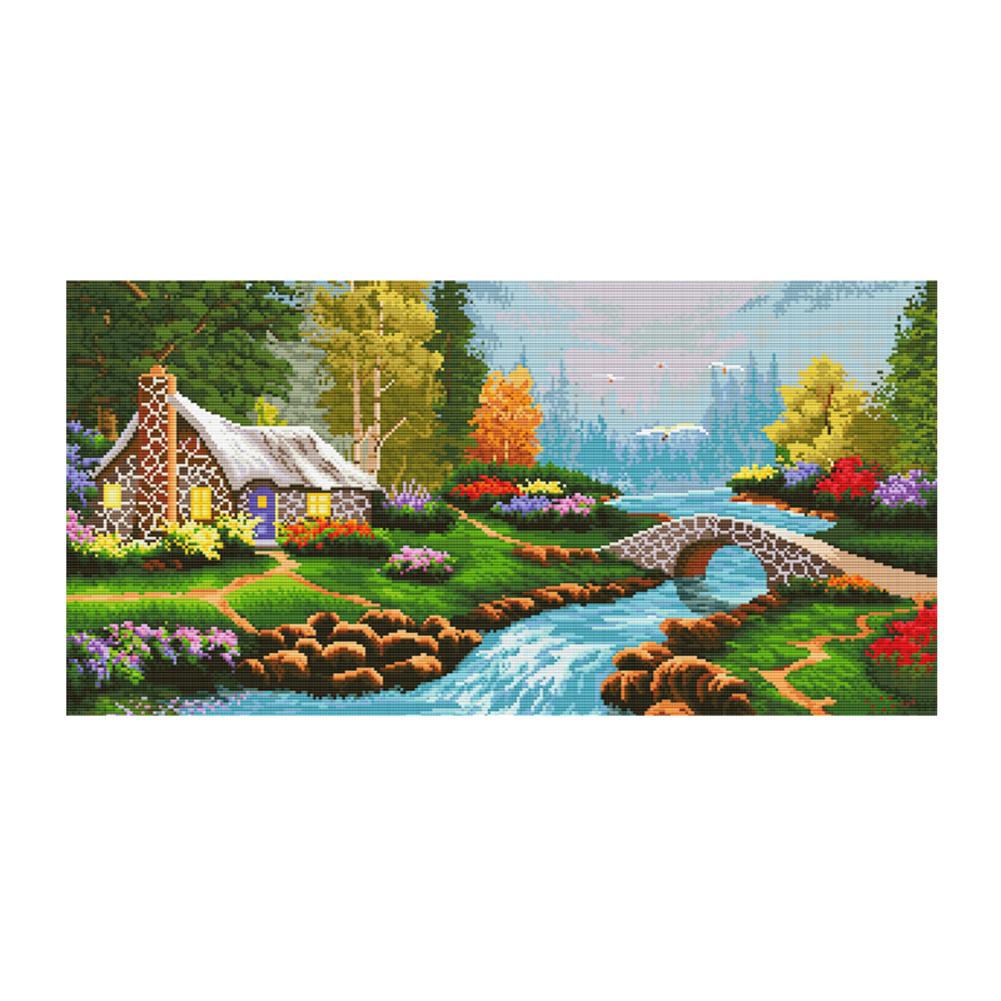 

Xanadu - 11CT Stamped Cross Stitch - 78*43cm (Big Size), 501 Original