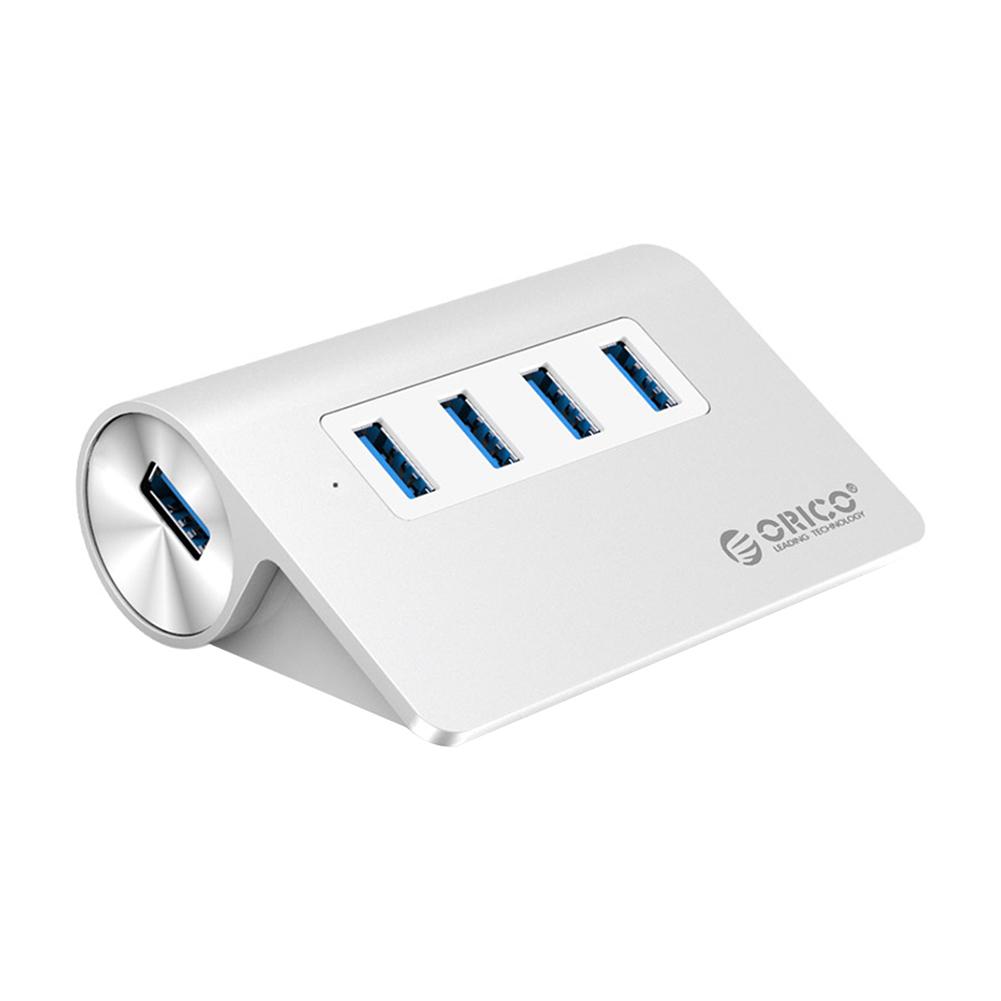 

ORICO M3H4-V1 Aluminium Alloy 4 Ports USB3.0 High Speed 5Gbps HUB Adapter, 501 Original