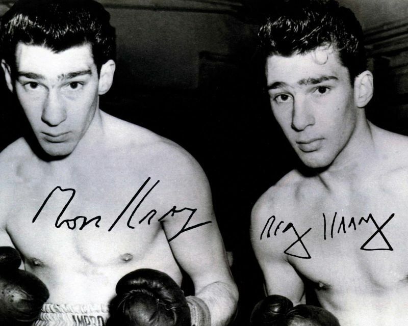 Ronnie & Reggie Kray Autograph Signed Photo Poster painting Print