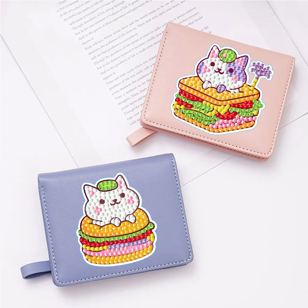 Diamonds Painting Sticker DIY Art Cartoon Cat Paster Home Decor