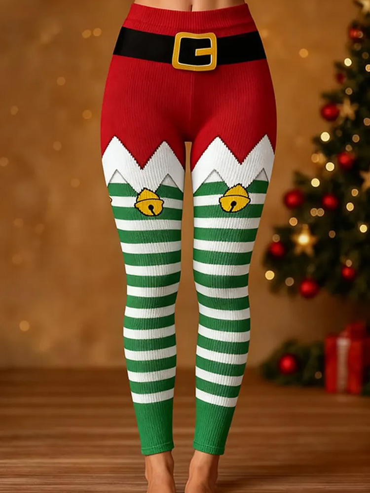Women's Christmas Print Leggings elevenforest