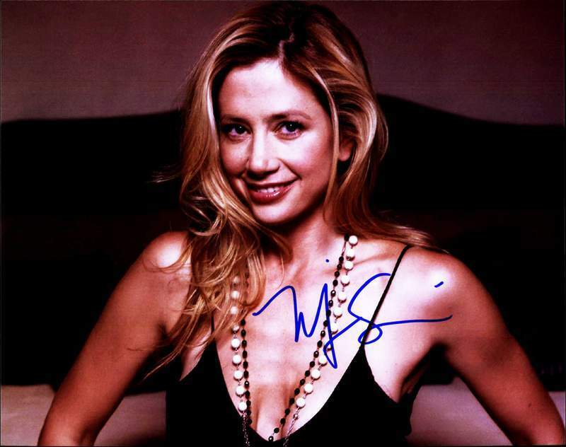 Mira Sorvino authentic signed celebrity 8x10 Photo Poster painting W/Cert Autographed A8