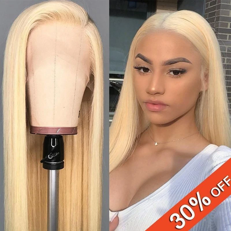 ELCNEPAL® | 2021 Hot Blonde Straight Lace Front High-Density Hair Wig ELCNEPAL