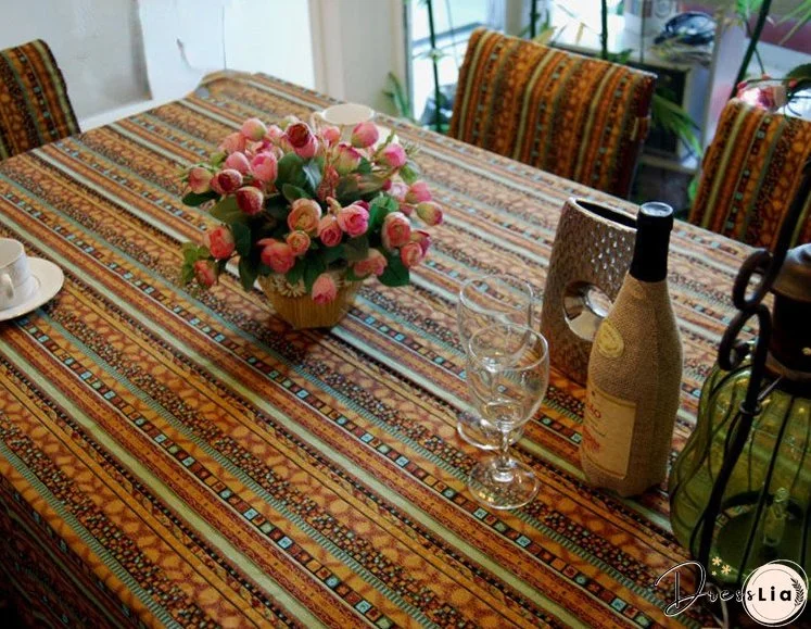 Cotton and linen table linen tablecloth tea table cloth square tablecloth national wind bronzing lace cotton and linen tablecloth