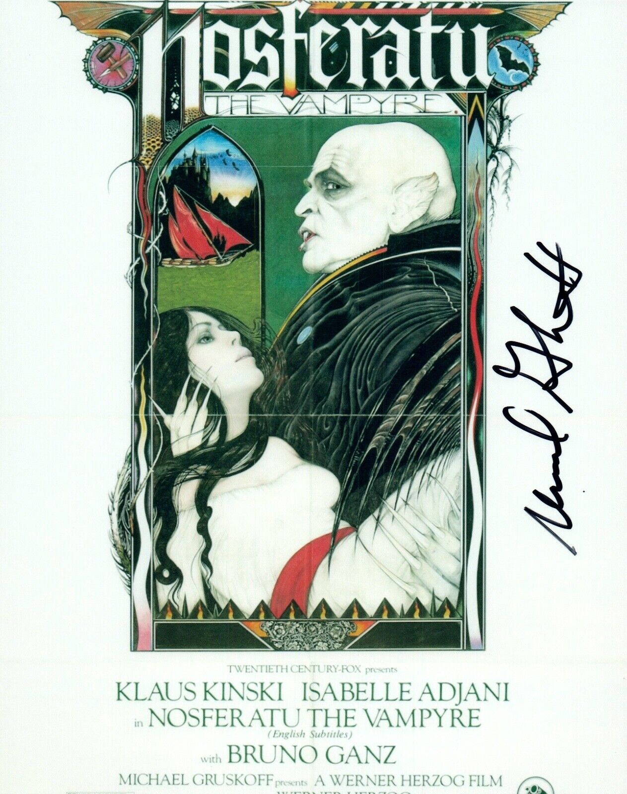 Michael Gruskoff Signed Autographed 8x10 Photo Poster painting Nosferatu the Vampyre COA