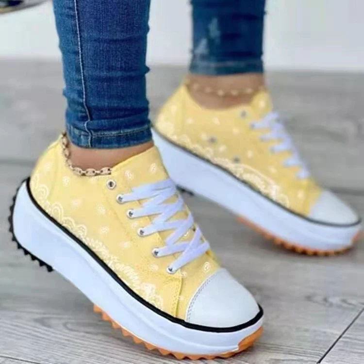 Qengg Women's Canvas Shoes 2022 New Canvas Shoes Fashionable Breathable High-top Casual Women's Shoes Thick-soled Lace-up Shoes