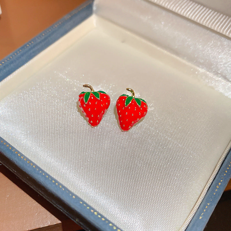 Luxurious Stripe Quadrilateral Round Leaf Bowknot Geometric Heart Droplet Copper Oil Dripping Earrings