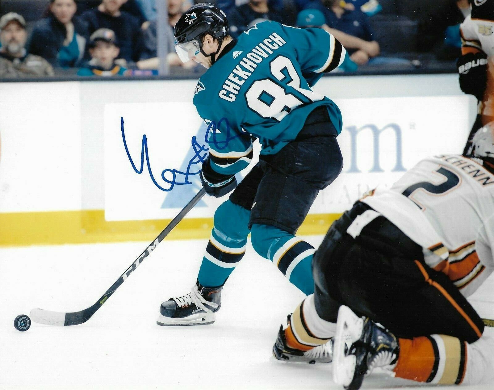 San Jose Sharks Ivan Chekhovich Autographed Signed 8x10 NHL Photo Poster painting COA #1