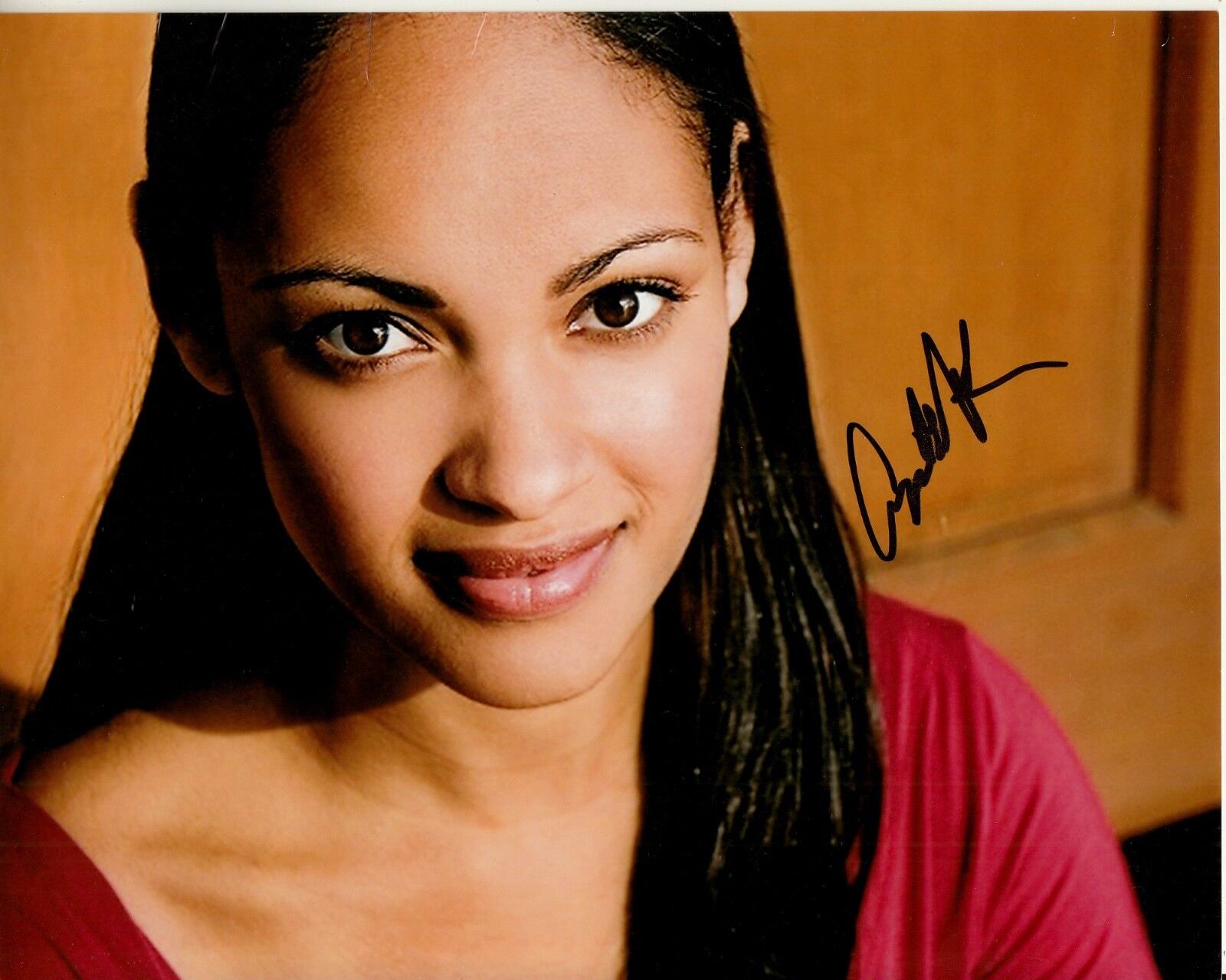 CYNTHIA ADDAI-ROBINSON signed STUNNING 8x10 CLOSEUP authentic w/ UACC RD COA