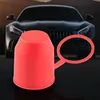 Car Trailer Ball Cap PVC Tow Bar Cap Waterproof for Car Ball Head (Red)