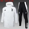 Joyfball 2024/2025 Juventus Cotton Jacket White Soccer Jersey 