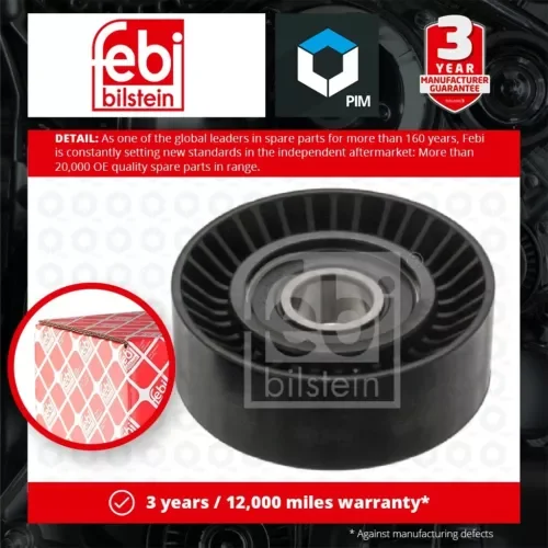 Aux Belt Idler Pulley fits VOLVO V70 MK2 2.4D 01 to 08 D5244T Guide Deflection Parts