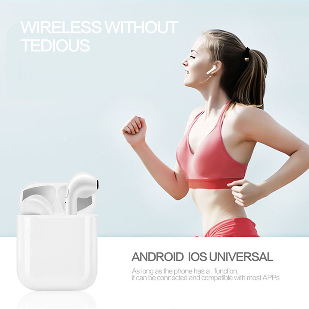 

I9S TWS Wireless In-Ear Earphone Bluetooth-compatible Stereo Headset w/Charging Bank, 501 Original