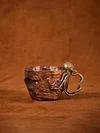 Retro copper cup octopus handle high-end luxury cup 175ml coffee cup hand-hammered creative ornaments