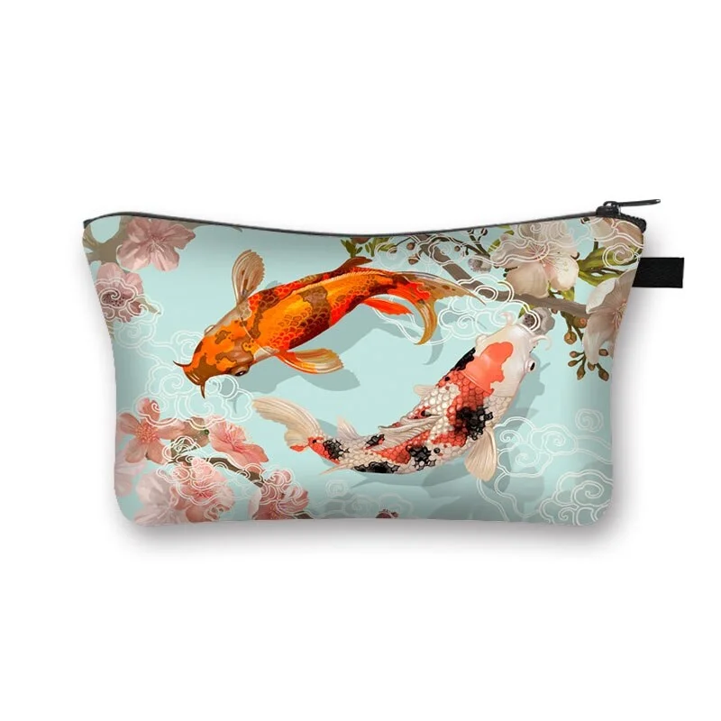 Polyester Cosmetic Bag - Koi