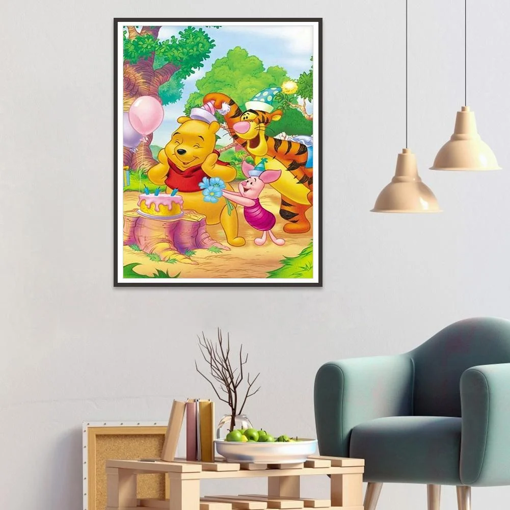 Diamond Painting - Full Round Drill - Winnie the Pooh(30*40cm)