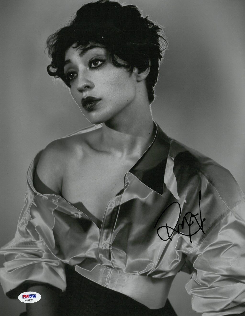 Ruth Negga Signed Authentic Autographed 11x14 B/W Photo Poster painting PSA/DNA #AE29565