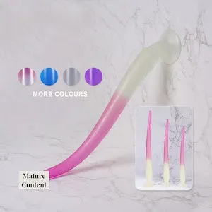 19.68" 50cm Fantasy Clear Dildo Long Anal Butt Plug Knotted ...