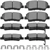 Ceramic Brake Pads Kits,SCITOO 8pcs Brakes Pads Set fit for 2011-2016 for Hyundai Elantra,2013 for Hyundai Elantra Coupe,2013-2017 for Hyundai Elantra GT
