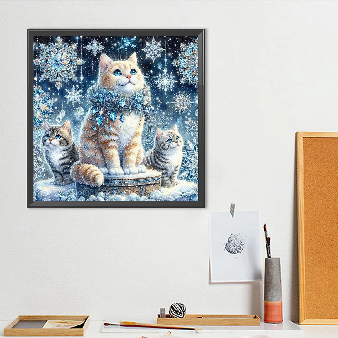 Diamond Painting - Full Round Drill - Cat(Canvas|Canvas|40*40cm)