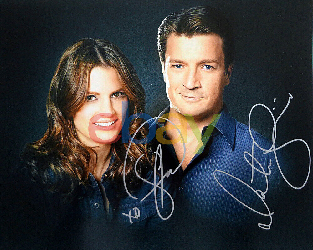 Castle Cast Signed 8x10 Autographed Photo Poster painting reprint