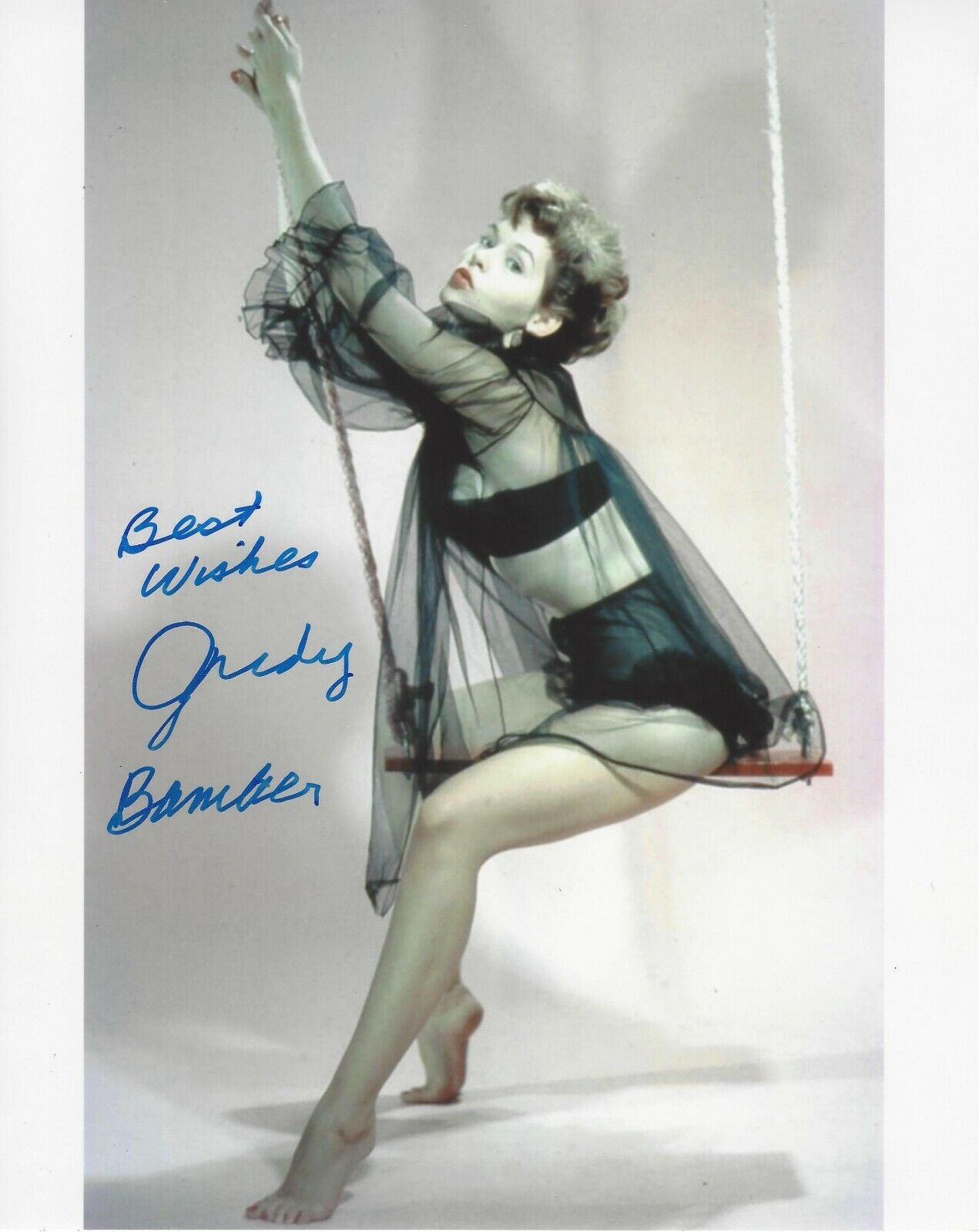 JUDY BAMBER SIGNED AUTHENTIC 8x10 Photo Poster painting SEXY BLONDE ACTRESS BOMBSHELL B w/COA