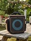 Speaker Bag for JBL Partybox Encore2 Essential Detachable Adjustable Strap Portable Travel Rugged Speaker Cover for Microphones Charger Cable and Accessories