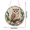 Special Shaped Diamond Painting Kit Owl Acrylic Pendant 25cm
