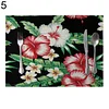  Green Leaves Pattern Western Pad 42x32cm Cotton Linen Placemat Insulation Dining Table Mat Bowls Coasters Kitchen Accessories 