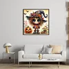 Halloween Cute Witch-11CT Stamped Cross Stitch 40*40cm/15.75*15.75in tapestrymarket