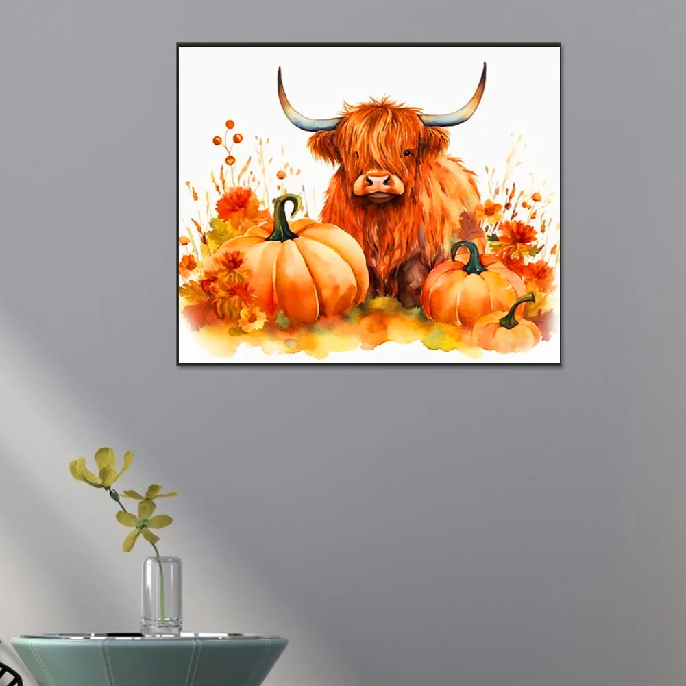 Diamond Painting - Full Round Drill - Pumpkin Yak(Canvas|60*50cm)