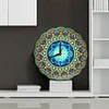 (US Local)DIY Full Drill Special Shape Diamond Painting Datura Clock it