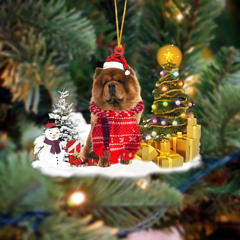 VigorDaily Chow Chow Christmas Ornament SM088