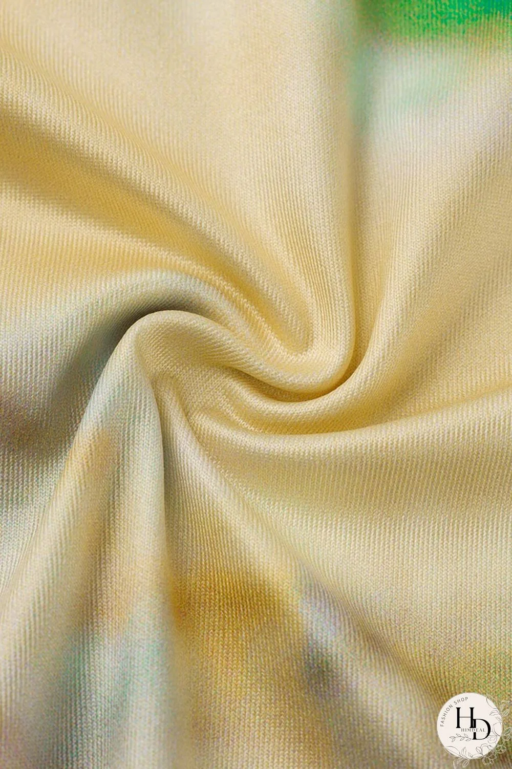 Orange Green Fashion Casual Letter Print Tie-dye O Neck Short Sleeve Dress Dresses