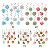 12pcs Special Shape Diamond Drawing Snowman Christmas Santa Hanging Ornament Kit