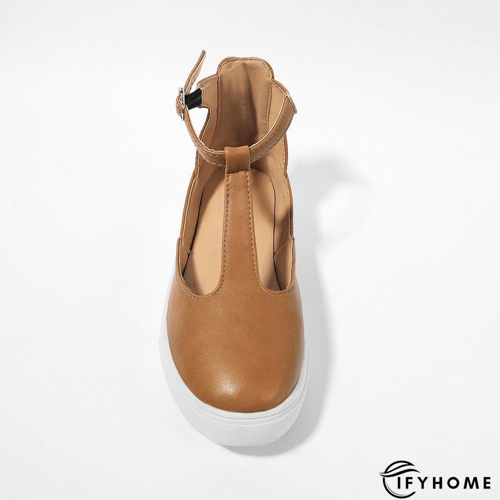 Summer Sandals Round Toe Shoes with Adjustable Buckle | IFYHOME