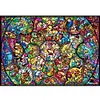 (Big Size) Cartoon Family - 11CT Stamped Cross Stitch 90*64cm/35.43*25.2in(glass painting cross stitch) tapestrymarket