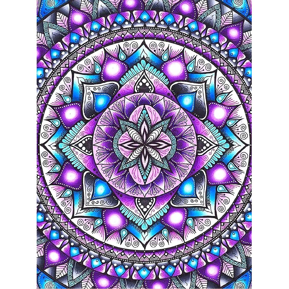 Crystal Mandala 30*40cm(canvas) full beautiful special shaped drill diamond painting