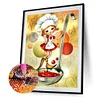 Diamond Painting -DIY Round Drill Cooking Girl Spoon