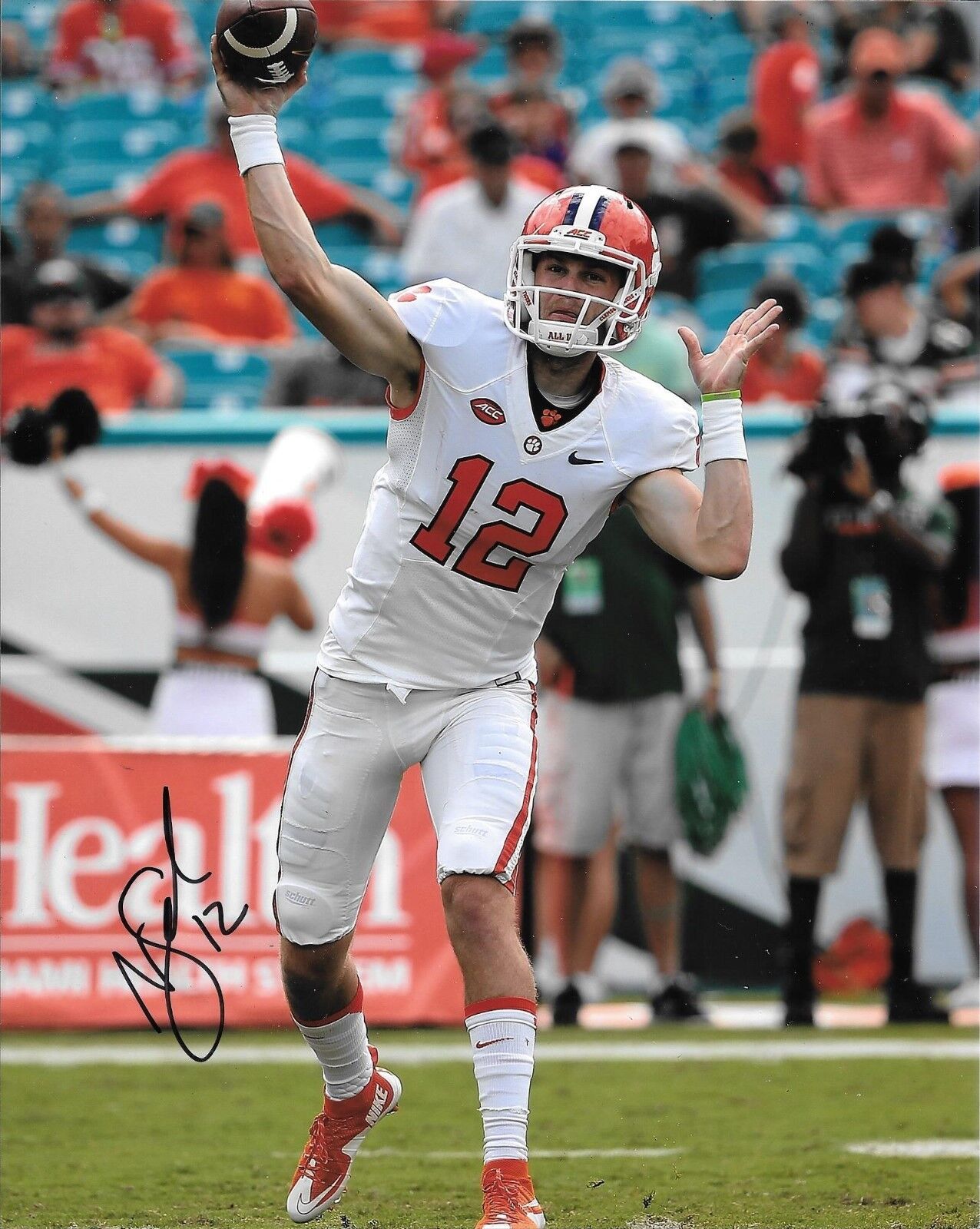 NICK SCHUESSLER HAND SIGNED CLEMSON TIGERS 8X10 Photo Poster painting W/COA