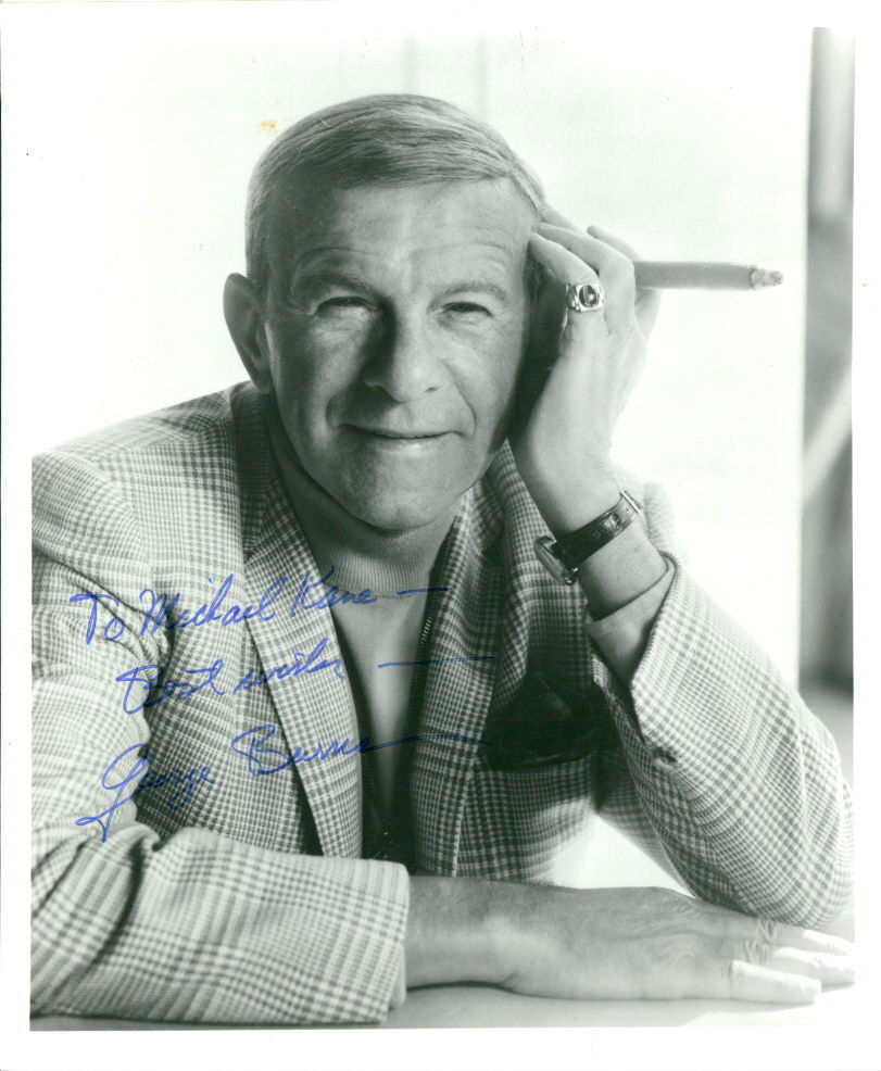 George Burns (Vintage, Inscribed) signed Photo Poster painting COA