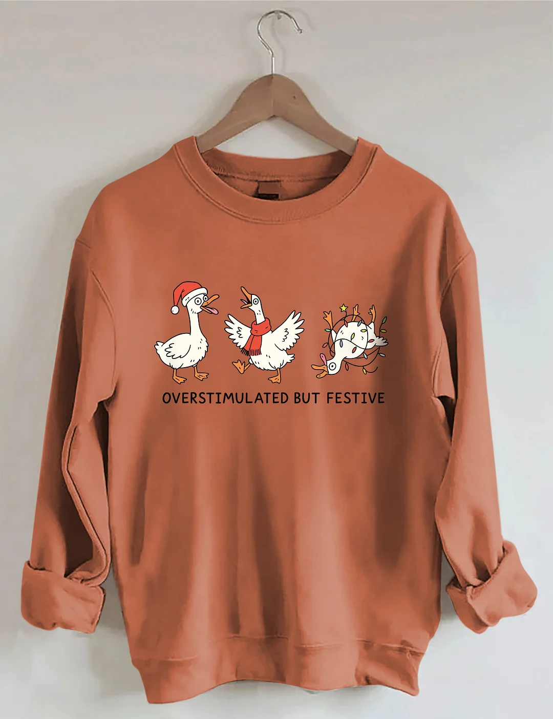Overstimulated But Festive Sweatshirt