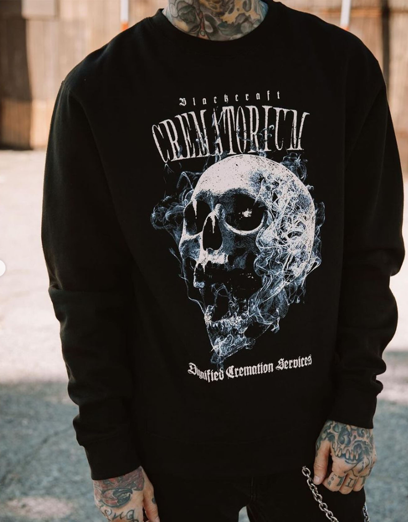 Men's Casual Dark Print Sweatshirt / TECHWEAR CLUB / Techwear
