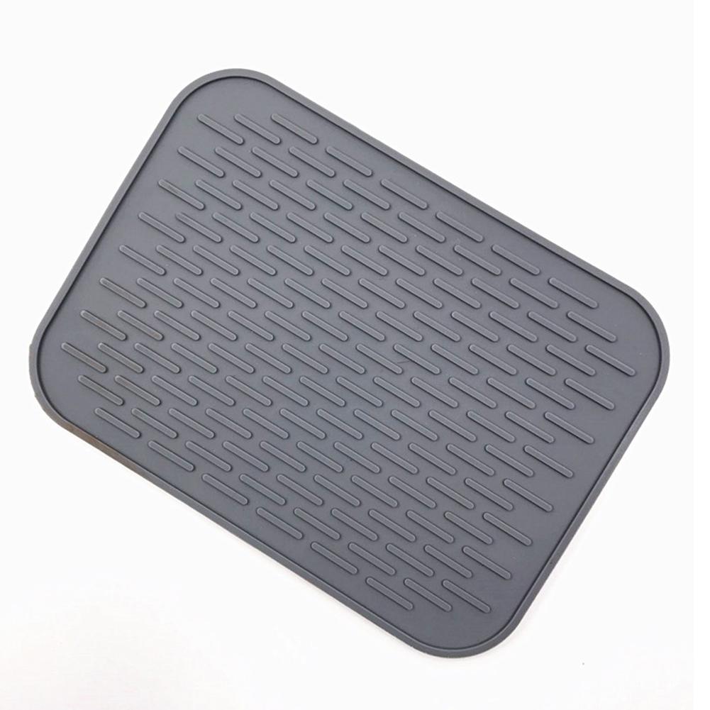 

Heat Resistant Anti-Scalding Silicone Placemat Kitchen Drain Pad, Grey, 501 Original