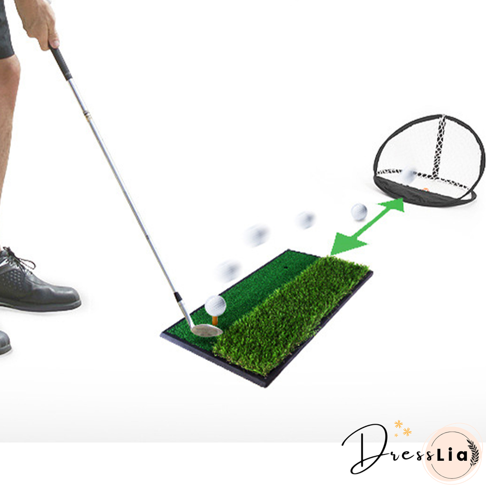 Golf Double Grass Hitting Mat Swing Mat Indoor Practice Mat Golf Hitting Mat