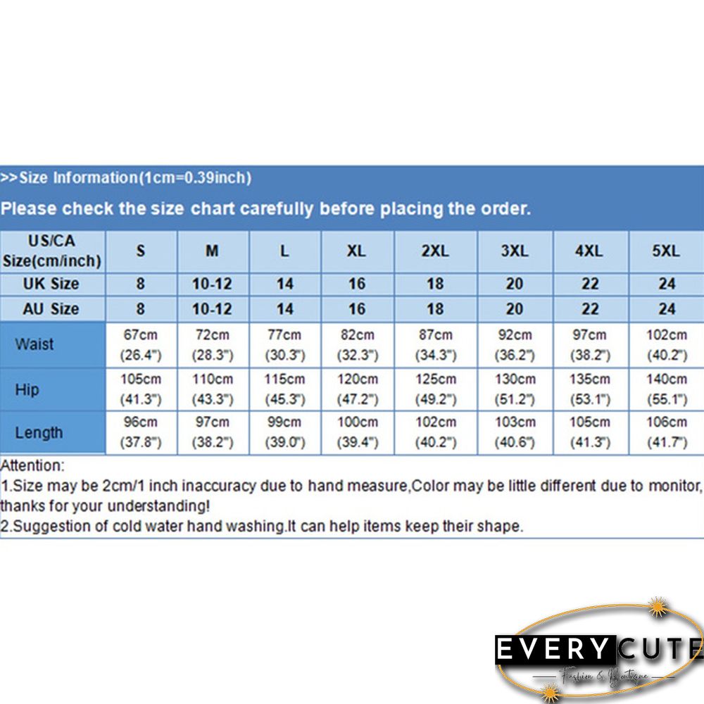 Women Solid Color Plus Size Big Swing Skirts