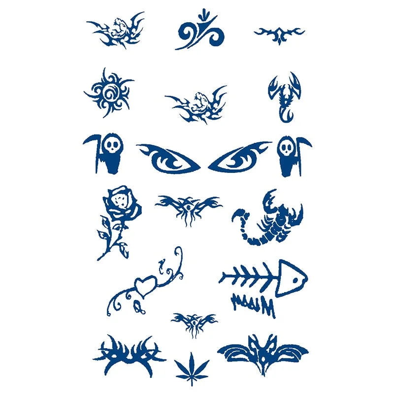 GH101-150 herbal juice tattoo stickers semi-permanent lasting men and women tattoo waterproof sweat plant juice tattoo stickers