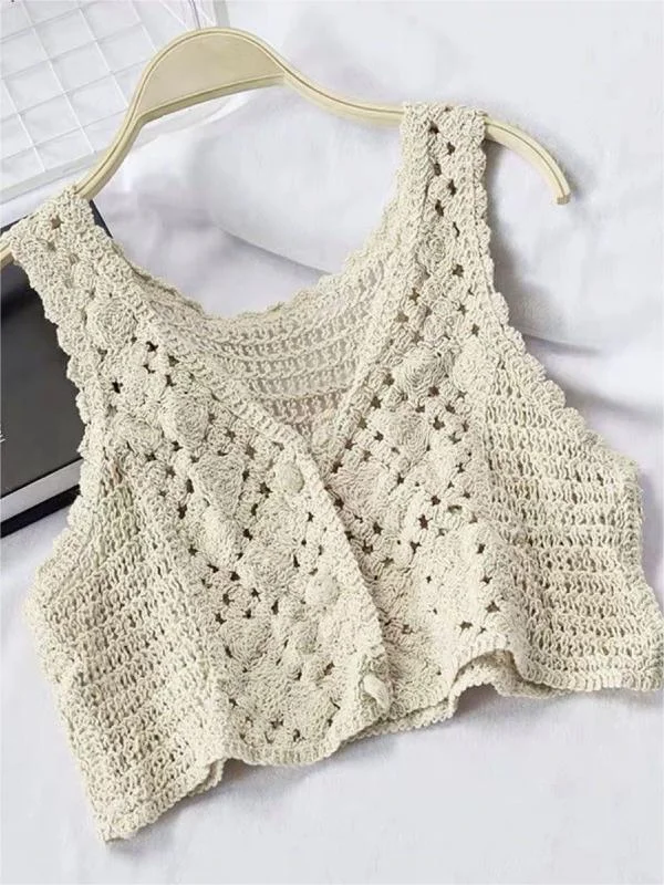 Tops Crochet Hollowed And Loose For The Vacation