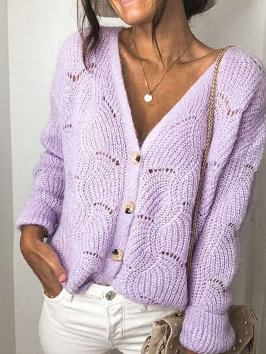 Women's Elegant Long Sleeve Sweater Coats